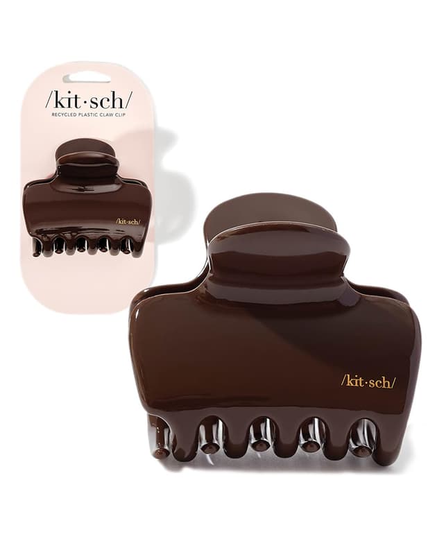 Detalle de Kitsch Plastic Puffy Claw Clip 3.15" for Thick Hair đ