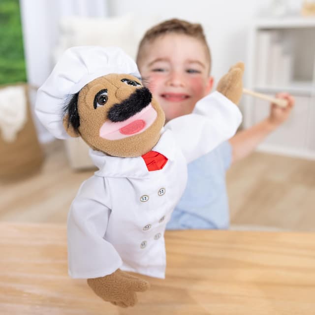 Thumbnail 6 de Melissa & Doug Marionnette Chef 38 cm