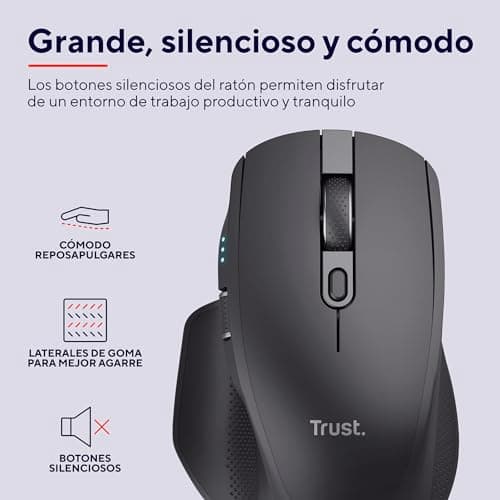 Thumbnail 2 de Trust Ozaa+ Ratón inalámbrico multidispositivo Bluetooth y 2,4 GHz