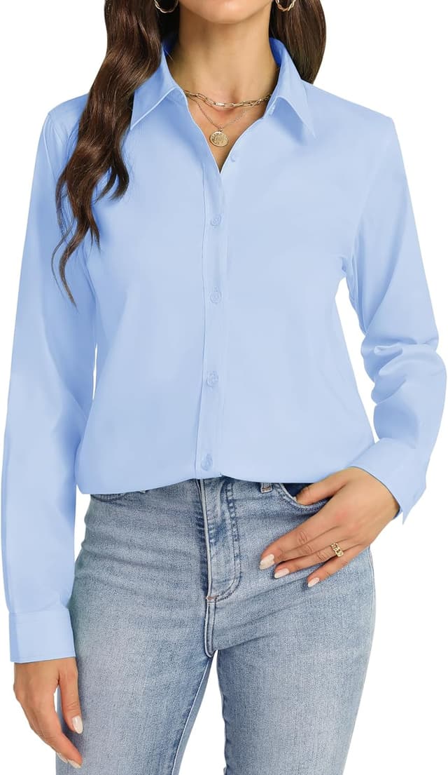 Detalle 2 de J.VER Bluse Damen Oversize aus 95% Baumwolle