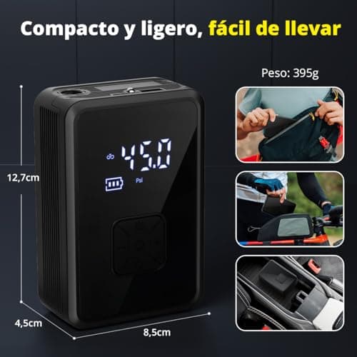 Thumbnail 7 de Oasser Compresor Portátil 150PSI ✨ Inflador Ruedas y Moto