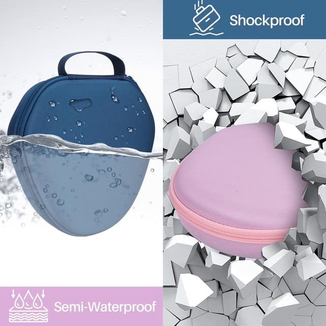 Thumbnail 6 de Lebakort Hart Tasche Hülle Etui für Apple AirPods Max (Erdbraun) – Schutz-Case mit Stauraum