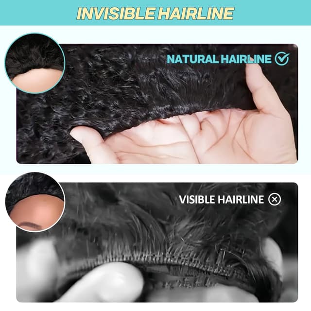 Detalle de UME G I R L Half Wig Human Hair 20 Inch