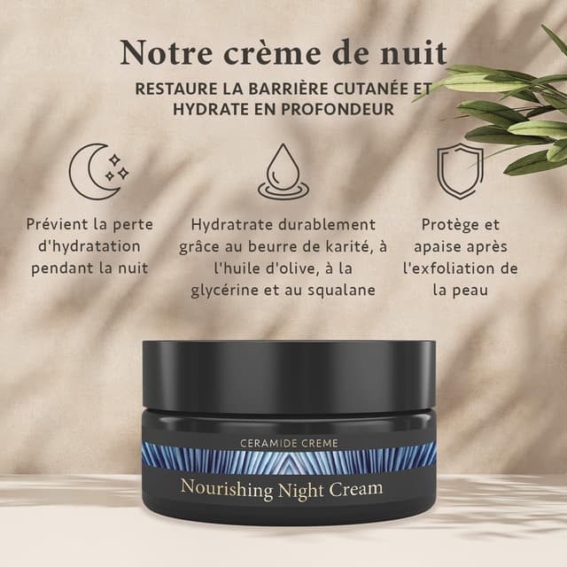 Detalle de Satin Naturel Crème de Nuit Visage 50 ml Hydratante 🌙