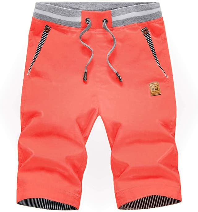 Detalle de Tansozer Men’s Casual Classic Fit Drawstring Shorts with Elastic Waist & Pockets
