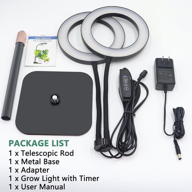 Thumbnail 5 de Lámpara LED de Crecimiento Interior 🌱 Doble Cabezal Ajustable