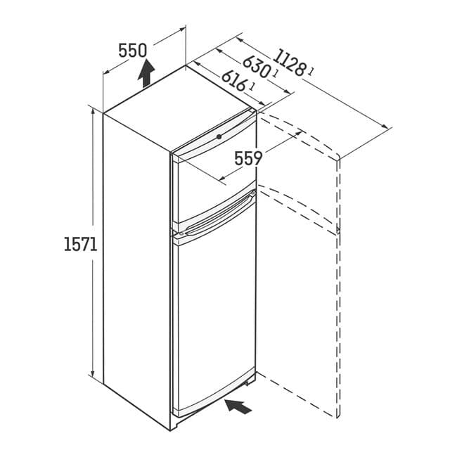 Detalle 2 de Liebherr SmartFrost CTe 2931 - Frigorífico 2 Puertas