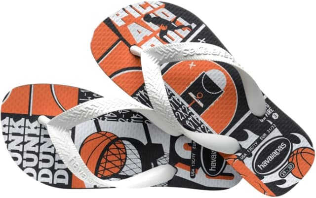 Detalle de Havaianas Kids Athletic infradito unisex per bambini e ragazzi in grafite/bianco