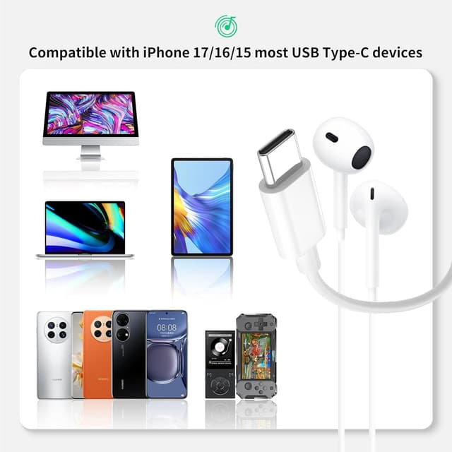 Thumbnail 5 de XIANGBIN USB C Earphones In-Ear