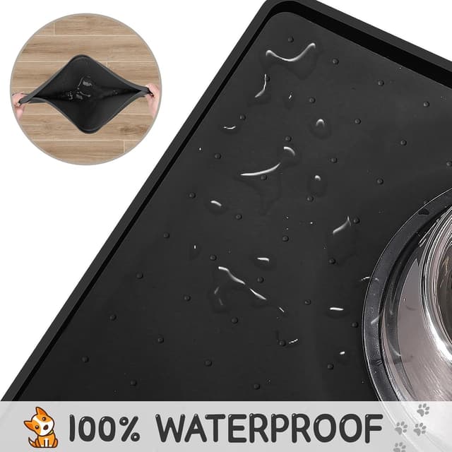 Detalle de MateeyLife Silicone cat dog food mat 24×16