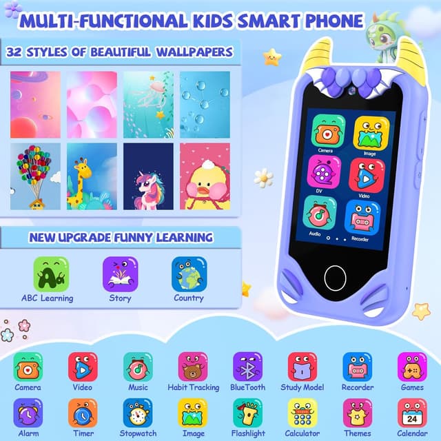 Detalle 2 de Kids Smart Phone 32 GB toy phone for toddlers