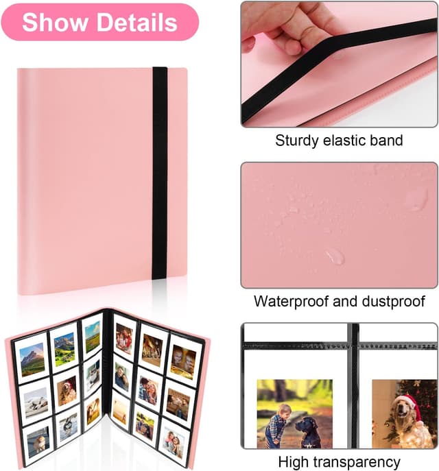Detalle de Album photo Flintronic pour films 3 pouces (468 poches) pour Instax Mini, Polaroid et Kodak Mini