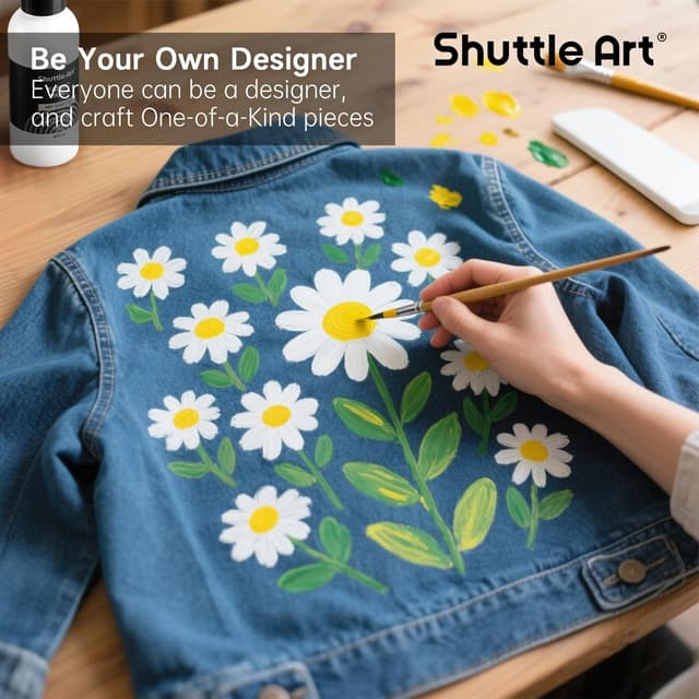 Detalle 2 de Weiße Textilfarbe Shuttle Art 118 ml