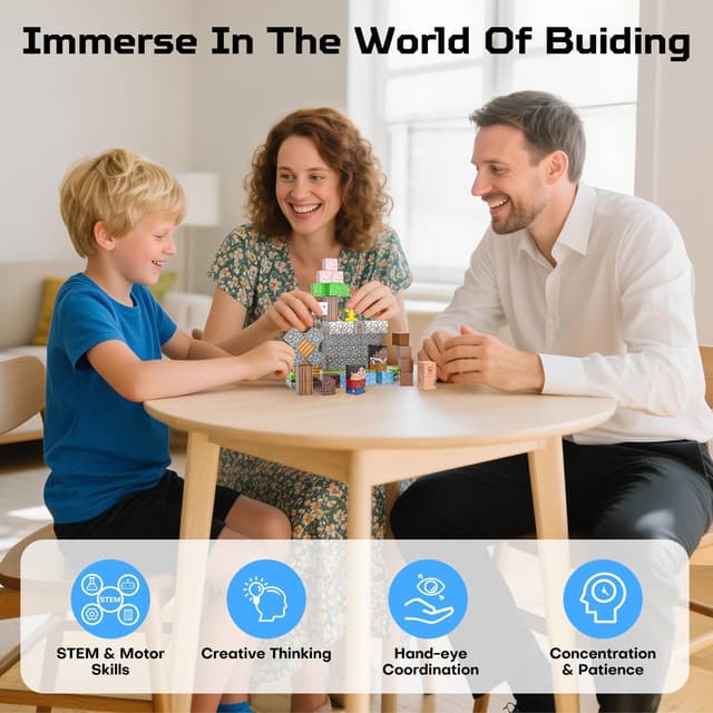 Detalle de Kryzomat 100PCS Magnetic Blocks (Magnet Tiles Cubes) for Kids Age 3+