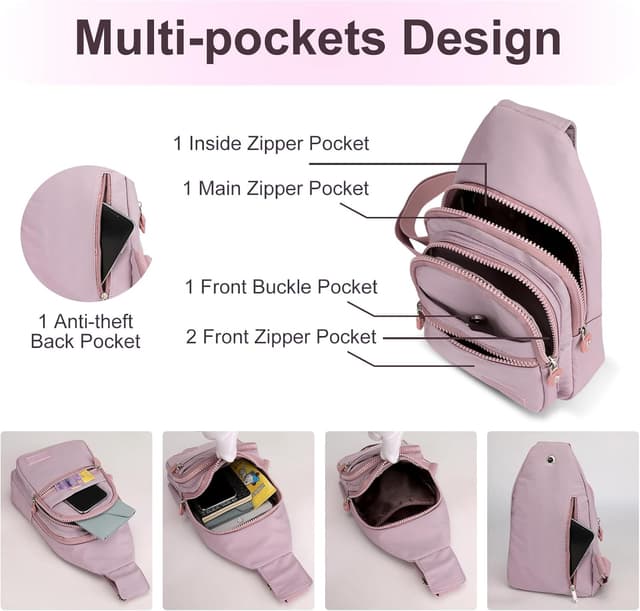 Detalle 1 de Aucuu Zaino monospalla 30×17×11 cm