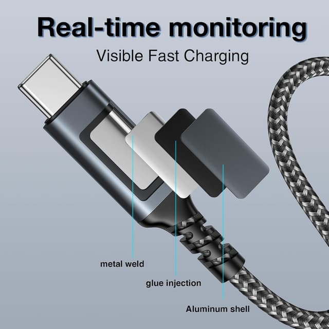 Detalle 2 de USB C Kabel 3 m mit 10 Gbit/s