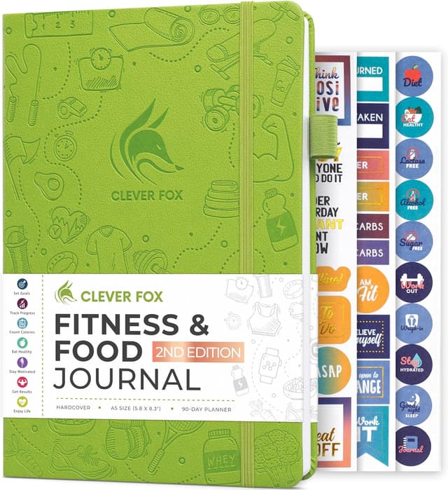 Detalle de Clever Fox Fitness & Food Journal A5