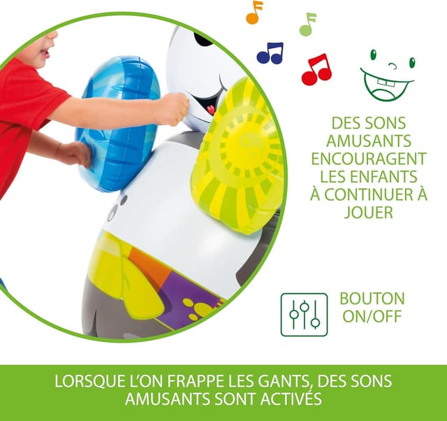 Detalle 2 de Chicco Panda Boxing Coach 🥊, Saco Inflable Divertido para Niños