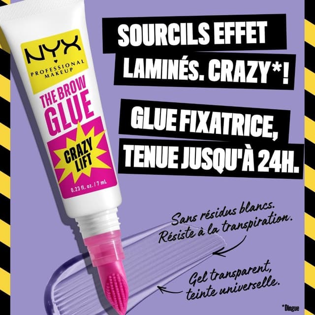 Thumbnail 2 de NYX Brow Glue Crazy Lift fixatrice 24H đź’„