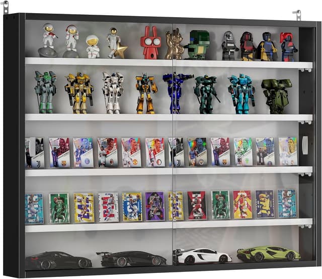 Detalle de HOMCOM vitrine murale 80 x 9,5 x 60 cm