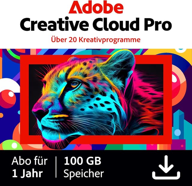 Detalle de Adobe Creative Cloud Pro mit KI für Design