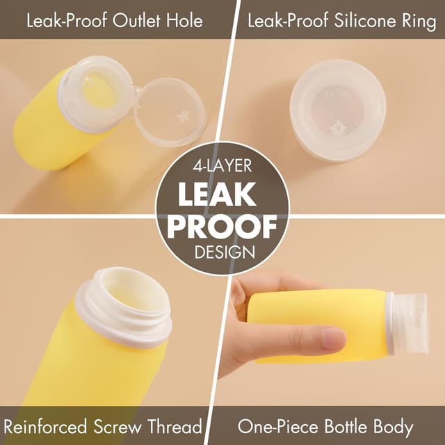 Thumbnail 3 de Muslish 21 Pack Leak Proof Travel Bottles set