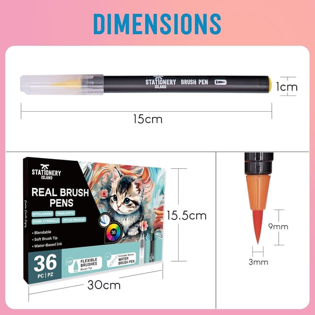 Thumbnail 6 de STATIONERY ISLAND Aquarellstifte 37-teilig 🎨