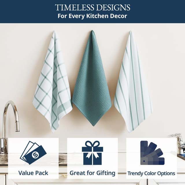 Thumbnail 3 de LANE LINEN Tea Towels Set 6 Pack