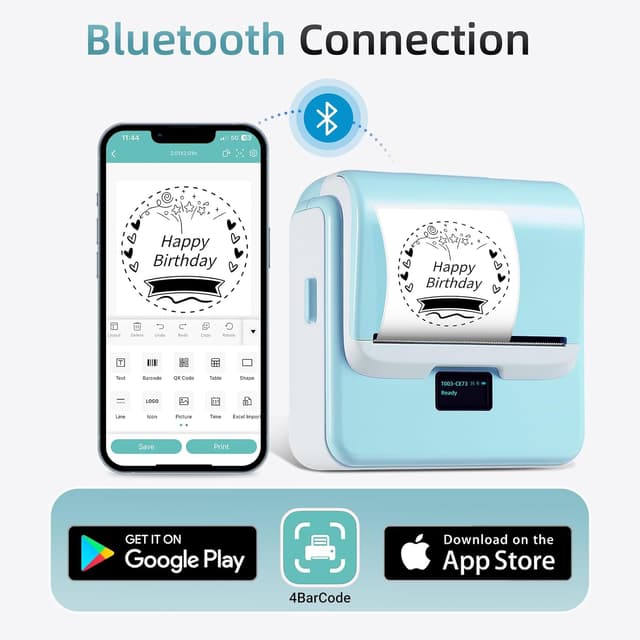 Detalle de ORGSTA T003 thermal label printer 20mm