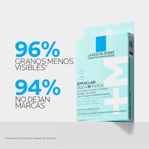 Detalle de La Roche-Posay Effaclar Duo+M Patch: parches hidrocoloides anti-imperfecciones (22 uds) para piel con tendencia acneica
