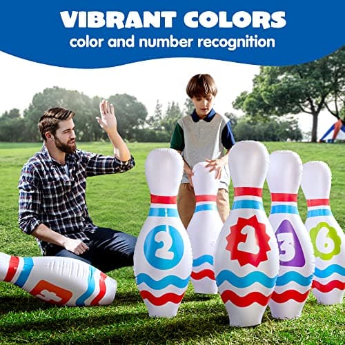 Thumbnail 7 de JOYIN Juego de Bolos Inflable Gigante 🎳 para Niños y Adultos