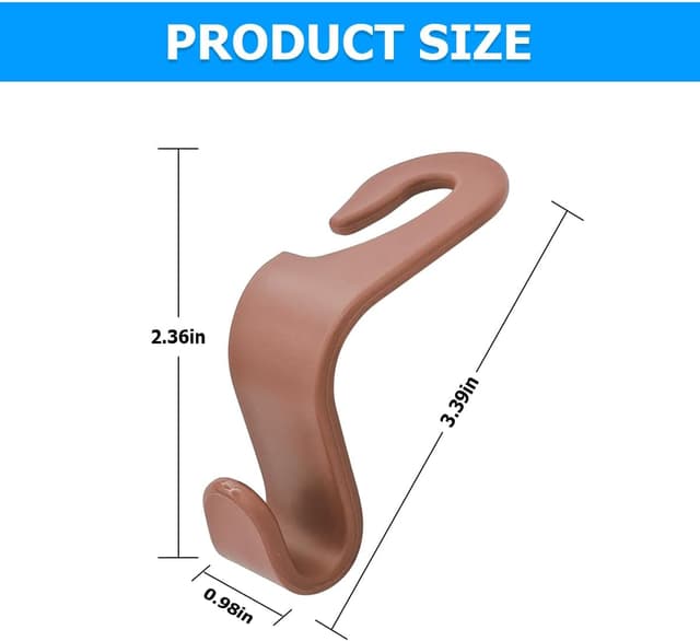 Thumbnail 2 de Car Headrest Hooks 4PCS for Back Seat Organizer