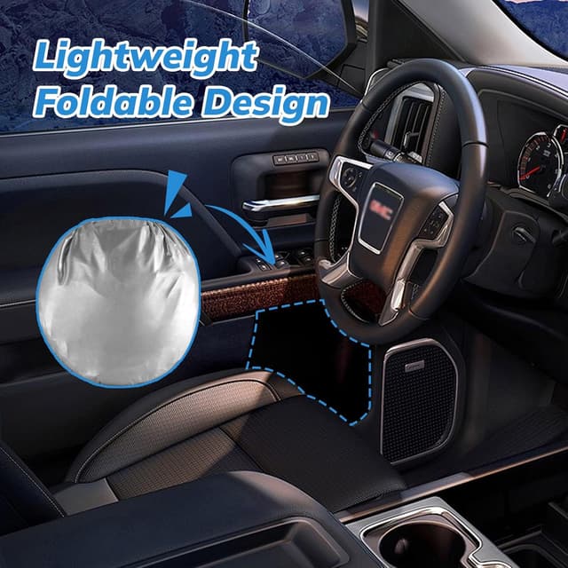 Detalle de SEPORUD Windshield Sun Shade (American Eagle Flag) Folding Car Front Sunshade for SUVs, Trucks, and Cars