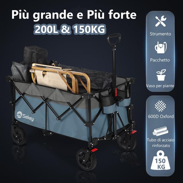 Thumbnail 1 de Sekey XXL Plus Carrello pieghevole 200 l