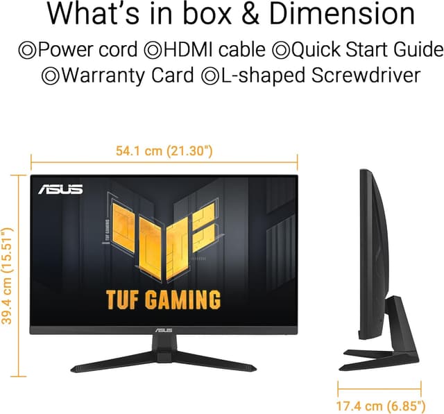 Detalle 1 de ASUS TUF Gaming VG249QE5A 146Hz FHD gaming monitor