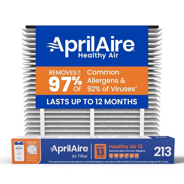 Detalle de AprilAire 213 20x25x4 MERV 13 Air Filter 🏠