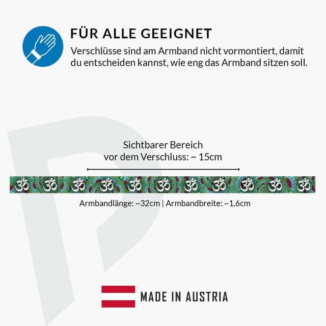 Thumbnail 3 de Druck-Palast Goa Stoffarmband 30 Tage 💍