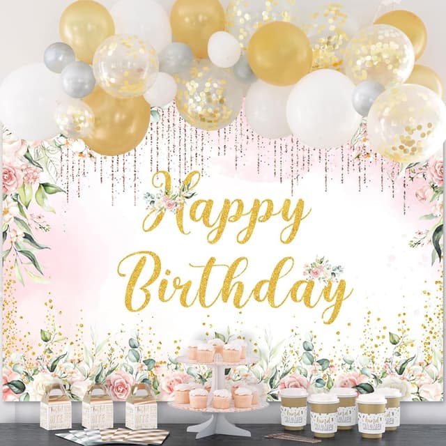 Thumbnail 4 de APROPHIC Geburtstag Banner Hintergrund 210x150 cm 🎀