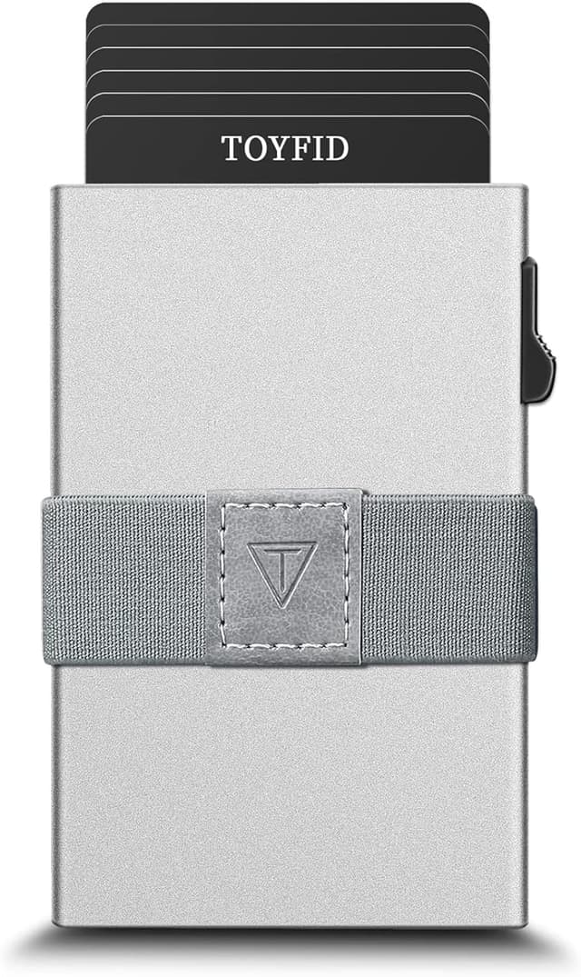 Detalle 2 de TOYFID Minimalistische Brieftasche Kartenetui mit Münzfach