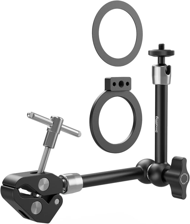 Detalle de SMALLRIG Bras Magique 28 cm 5604 avec vis 6,35 mm pour MagSafe et support magnétique