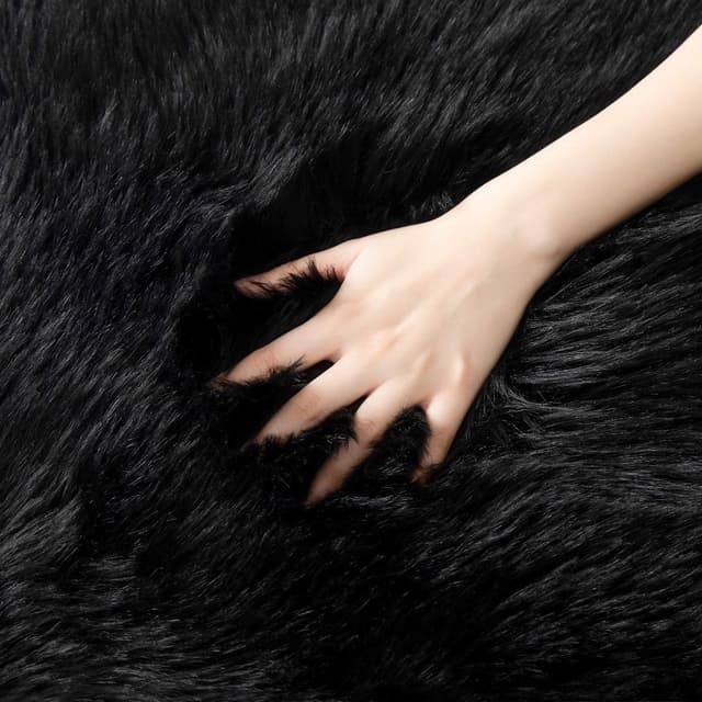 Detalle de SXYHKJ Tapis faux peau de mouton 60x160