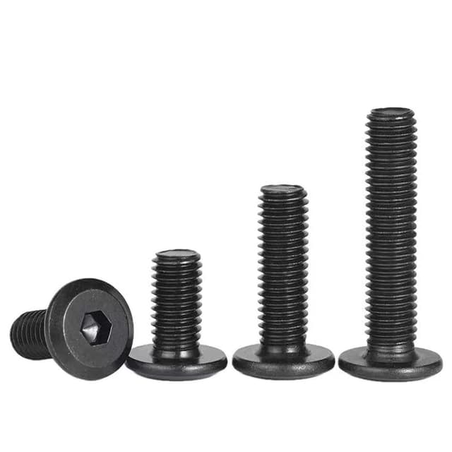 Thumbnail 6 de FandWay Flachkopfschrauben mit Innensechskant aus Edelstahl A2 V2A (schwarz dacromet-beschichtet), M5x12–30 mm