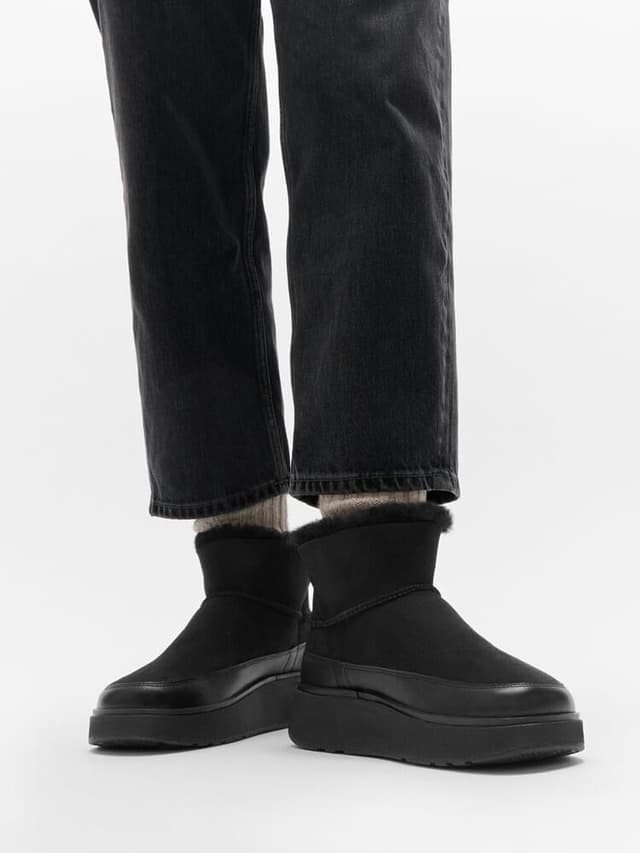 Thumbnail 6 de Fitflop Gen-Ff Lederstiefelette schwarz mit Microwobbleboard-Technologie