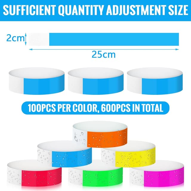 Thumbnail 1 de 600Pcs Wristbands for Events