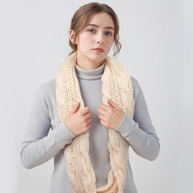 Thumbnail 2 de Infinity Knit Winter Scarf for Women 🧣