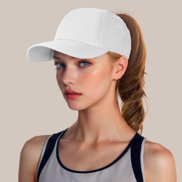 Thumbnail 6 de Women Ponytail Baseball Cap Adjustable Sun Hat
