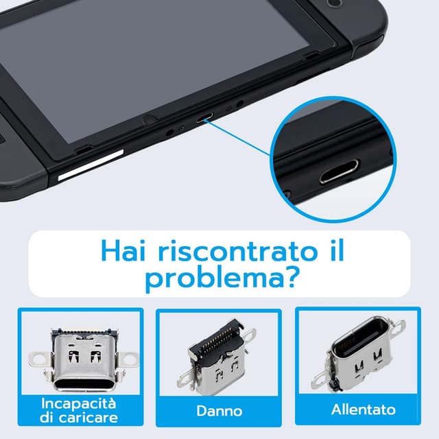 Thumbnail 2 de Mcbazel Connettore ricarica Type-C per Switch