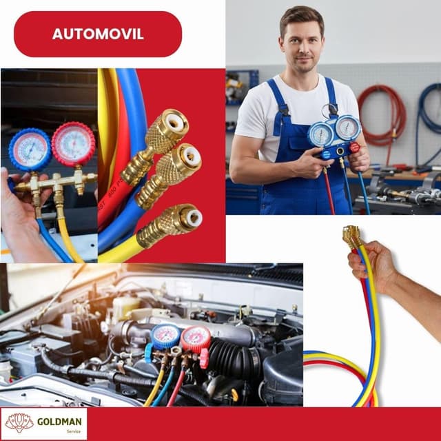 Detalle 1 de GOLDMAN SERVICE Kit Manómetro Aire Acondicionado 60