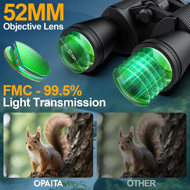 Thumbnail 4 de OPAITA 20x52 binoculars for birding