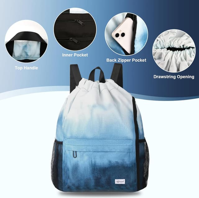 Detalle 2 de Risefit Waterproof Swim Drawstring Bag